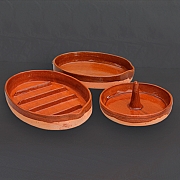 Lote cazuelas para horno de lea