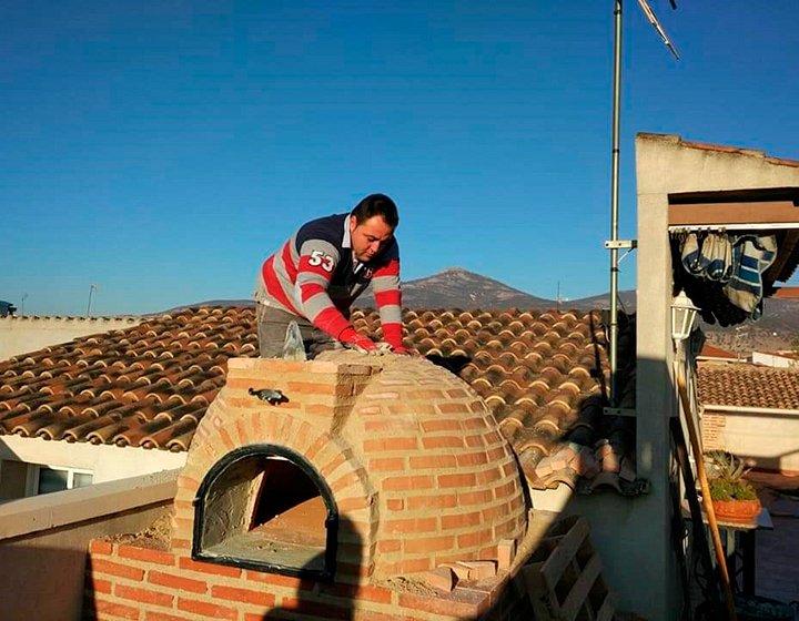 Montaje de horno en ladrillo curvo de Pereruela (Ciudad Real) - 1