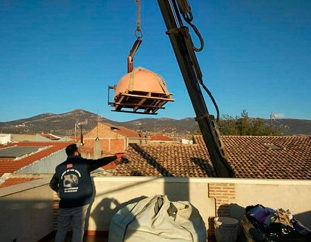 Montaje de horno en ladrillo curvo de Pereruela (Ciudad Real)-3