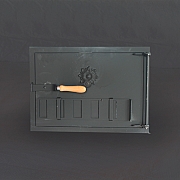 Puerta cuadrada de fundicin extra.